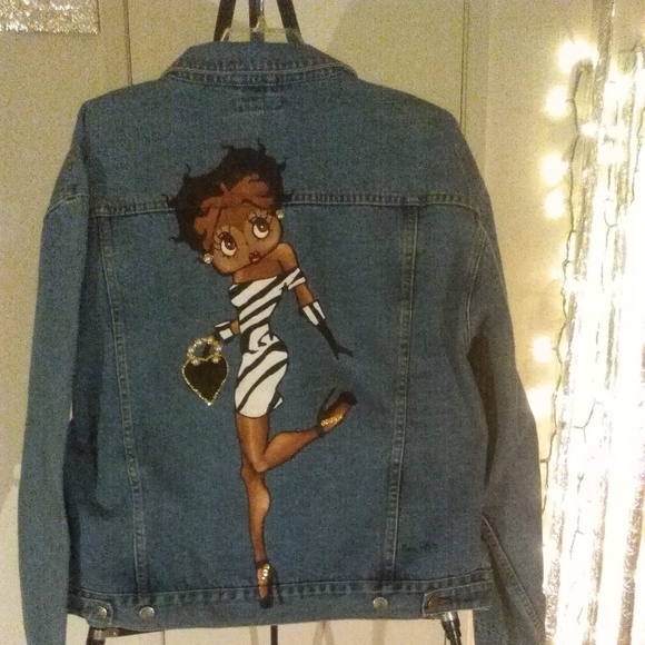 Jackets & Blazers - Girls Night Out Hand painted Original Jean Jacket